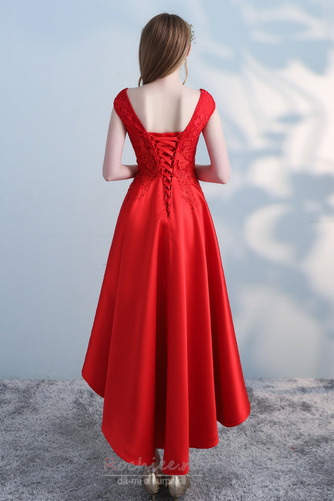 Rochie de cocktail Şic Fără mâneci Asimetric Conservatie Dantelă sus - Pagină 2
