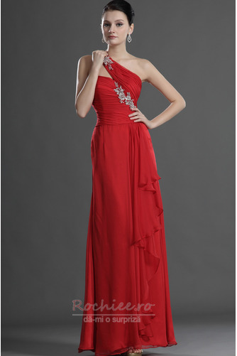 Rochie de seara Elegant Teacă Lungimea podelei Broşă Rubin Mediu - Pagină 2