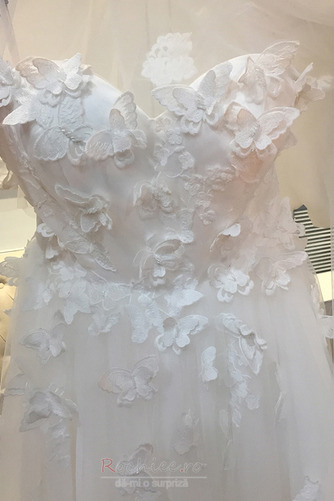 Rochie de mireasa Fără mâneci Arc Pară Etaj lungime Elegant Dragă - Pagină 7