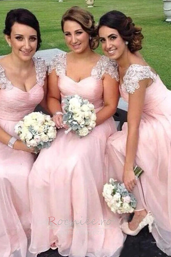 Rochie de domnişoară de onoare Fermoar Elegant Talie naturale - Pagină 3