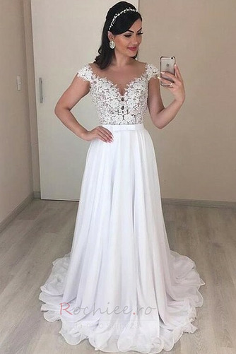 Rochie de mireasa Talie naturală Sexy V gâtului A-linie Plajă - Pagină 1