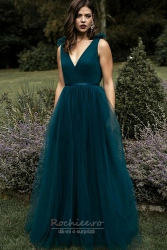 Rochie de seara Tul Talie naturale Toamnă Etaj lungime Drapat - Pagină 1