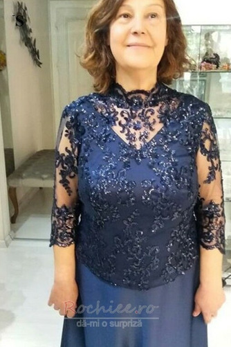 Rochie de mama Mâneci lungi Fermoar Iluzia mâneci Vara Modest - Pagină 3