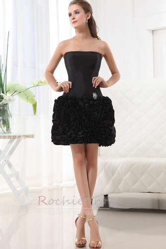 Rochie de seara Strapless Fără mâneci Talie Scăzut Rozetă accentuată - Pagină 1