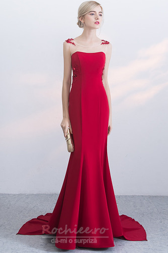 Rochie de seara Lung Arc Fermoar Mediu Elegant A-linie Satin - Pagină 3