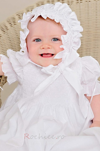 Rochie de botez Prințesă Talie naturale Arc accentuată Lung Minion - Pagină 2