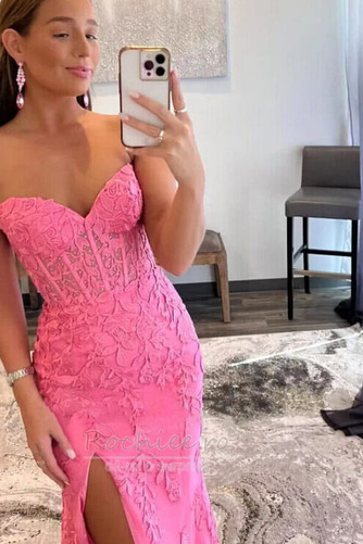 Rochie de seara Sexy Fără mâneci Fantă față Tul Etaj lungime - Pagină 3