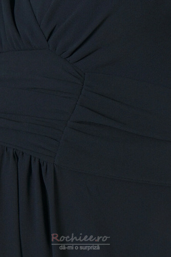 Rochie de seara Drapat Şifon V-gât adânc Simplu Genunchi lungime - Pagină 3