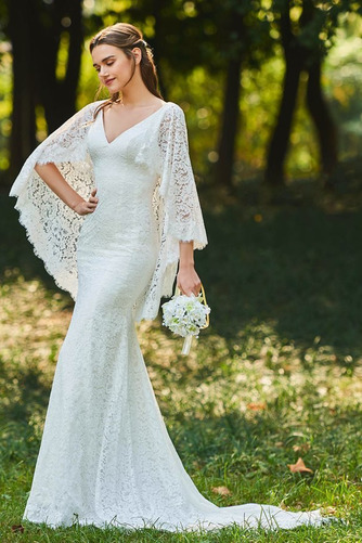 Rochie de mireasa Primăvară Strâmt Romantice Plajă Talie naturale - Pagină 3