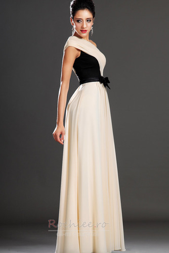 Rochie de seara Elegant Corsetul plisate Etaj lungime Mijlocul spate - Pagină 5