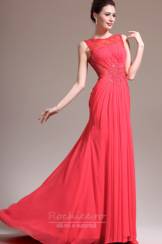 Rochie de seara Sexy Sifon Etaj lungime Teacă Talie naturale - Pagină 3
