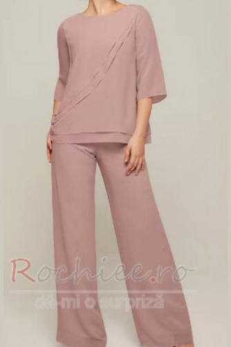 Rochie mama costume Banchet Tricou Jumătate mâneci Simplu Şifon - Pagină 1