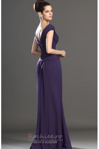 Rochie de mama Marime mare Elegant Mâneci scurte Guler portret - Pagină 6