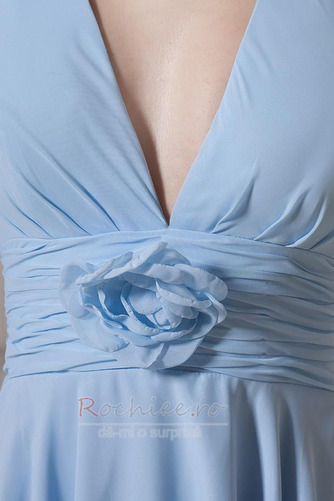 Rochie de domnişoară de onoare Şifon O floare curea Vară Fără mâneci - Pagină 9