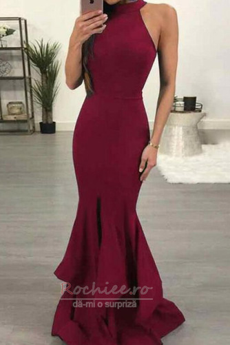 Rochie de seara Drapat Primăvară Talie naturale Fermoar Elegant - Pagină 1