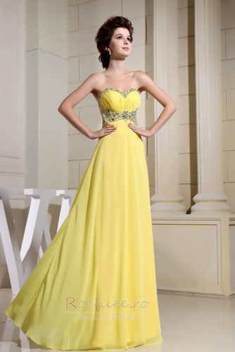 Rochie de seara Fermoar Dragă Şifon Elegant Etaj lungime Cristal - Pagină 3