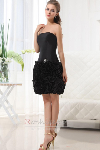 Rochie de seara Strapless Fără mâneci Talie Scăzut Rozetă accentuată - Pagină 3