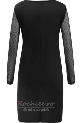 Rochie de cocktail Mâneci lungi Talie naturale Piaţa Iluzia mâneci - Pagină 6