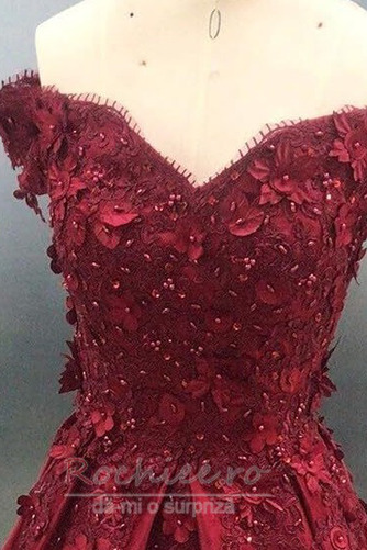 Rochie de cocktail Mâneci scurte Genunchi lungime Appliqué Bandaj - Pagină 5