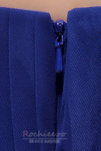 Rochie de bal Şifon Mijlocul spate Fără mâneci Strapless Corsetul plisate - Pagină 8