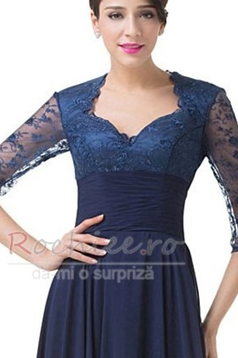 Rochie de mama Lung Suprapunere de dantela Dantela Elegant Sifon - Pagină 3