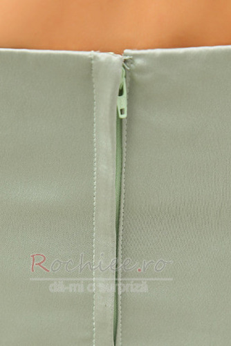 Rochie de seara Fara spate Satin Etaj lungime Cutat Simplu Curele de spaghete - Pagină 6