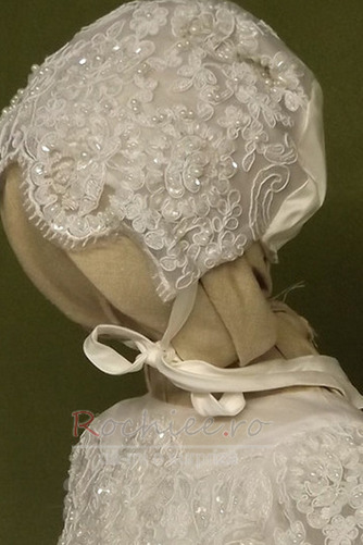 Rochie de botez Lung Dantela Mare acoperit Prințesă Formale Capac/pălărie - Pagină 4