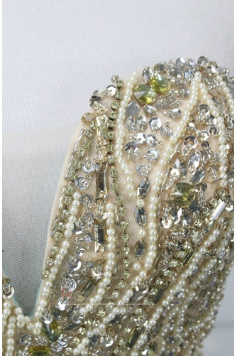 Rochie de seara Corsetul cu bijuterii Fără mâneci Conservatie - Pagină 4