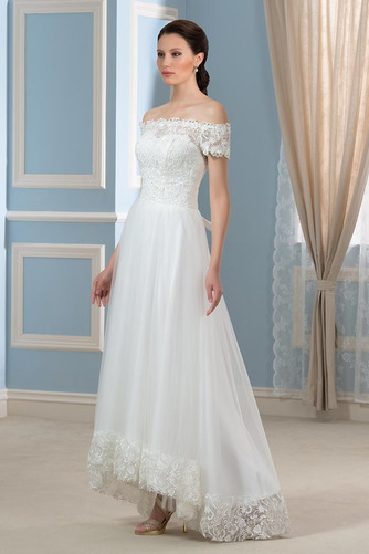 Rochie de mireasa Asimetric Elegant Talie naturală Primăvară - Pagină 2