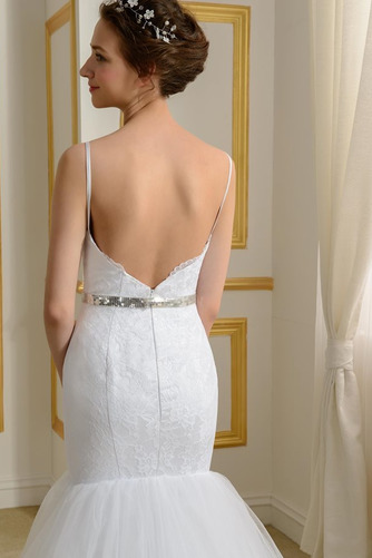 Rochie de mireasa Plajă Fără mâneci V gâtului Talie naturală - Pagină 5