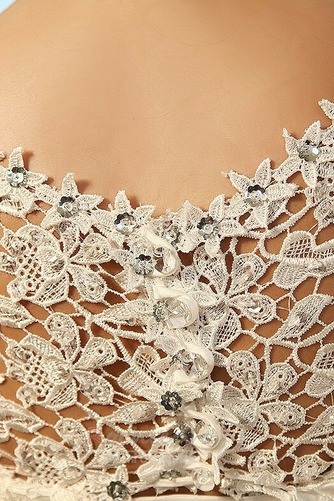Rochie de mireasa Dantelă Talie naturale Mâneci scurte Bijuterie - Pagină 4