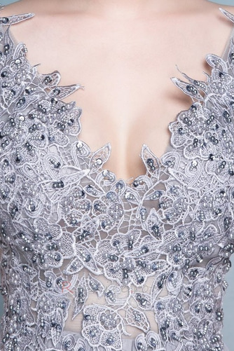 Rochie de domnişoară de onoare Lung Corsetul cu bijuterii Elegant - Pagină 4