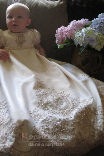 Rochie de botez Conservatie Dantela Lung Mare acoperit Prințesă - Pagină 3