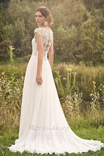 Rochie de mireasa Dantela Talie naturală V-gât adânc Plajă Fără mâneci - Pagină 2