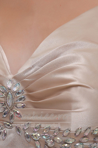 Rochie de bal Elegant Cristal Talie imperiu Ştreang Etaj lungime - Pagină 5