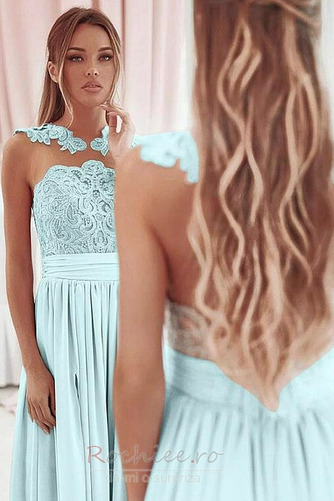 Rochie de domnişoară de onoare Lung A-linie Mediu Talie naturale - Pagină 2