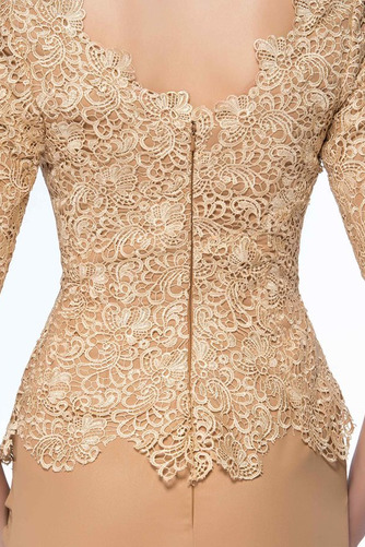 Rochie de mama Dantela Triunghi inversat Jumătate mâneci Fermoar - Pagină 4