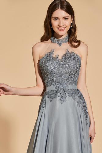 Rochie de bal Un gât înalt Sifon Elegant Mediu Triunghi ori Talie naturale - Pagină 5