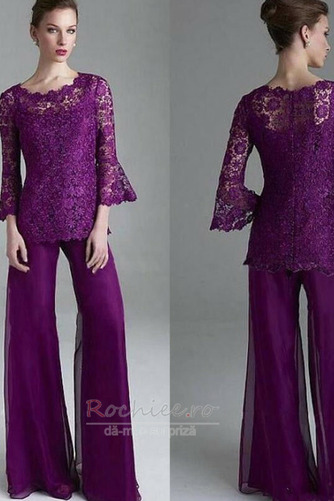 Rochie de mama cu pantaloni Costum Bijuterie Suprapunere de dantela - Pagină 3