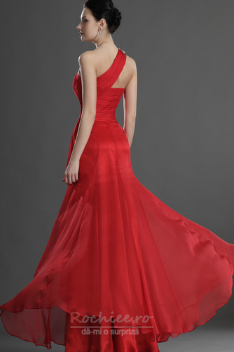 Rochie de seara Elegant Teacă Lungimea podelei Broşă Rubin Mediu - Pagină 6