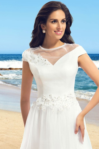 Rochie de mireasa marime mare Elegant A-linie În aer liber Talie naturală - Pagină 4