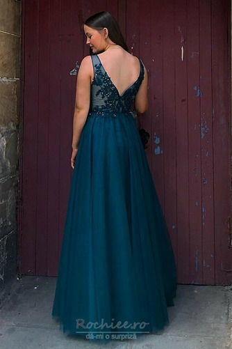 Rochie de seara Elegant Mediu Talie naturale Minge V gâtului - Pagină 2
