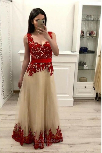 Rochie de bal Talie naturale Tul Elegant Fără mâneci Fermoar - Pagină 2