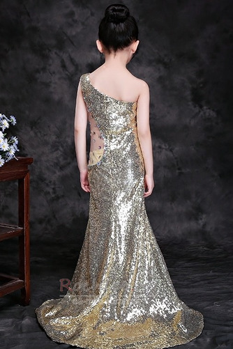 Rochie florăreasă Şic Corsetul sequined Mediu Sirenă Un umăr - Pagină 2
