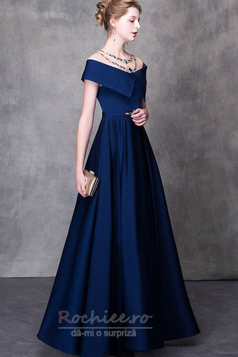 Rochie de seara Mediu Guler portret Elegant Talie naturală Mâneci scurte - Pagină 4