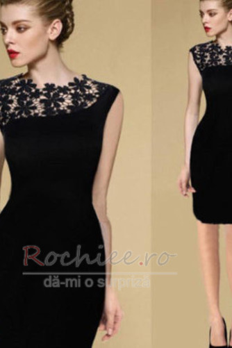 Rochie de cocktail Sexy Bateau Vară Fără mâneci Mediu Fermoar - Pagină 1