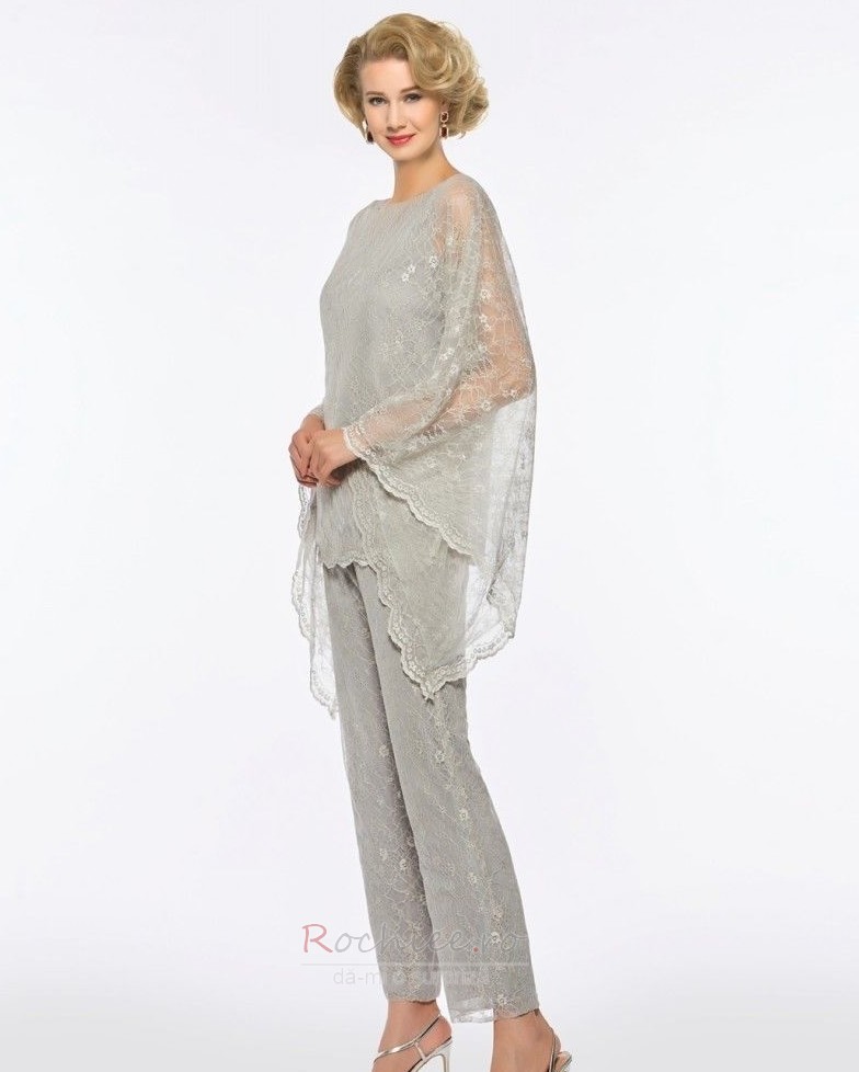 Rochie de mama cu pantaloni Mâneci lungi Lungime de glezna Şic