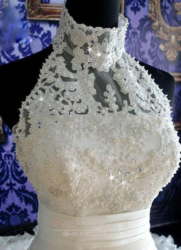 Rochie de mireasa Danila Negru înalt Bal Lung Primăvară Fermoar